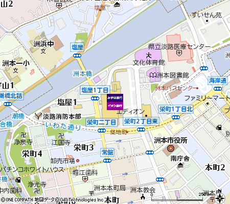 イオン洲本店出張所（ATM）付近の地図
